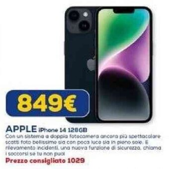 Euronics APPLE iPhone 14 128GB offerta