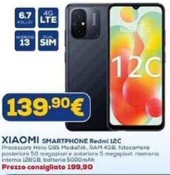 Euronics XIAOMI SMARTPHONE Redmi 12C offerta