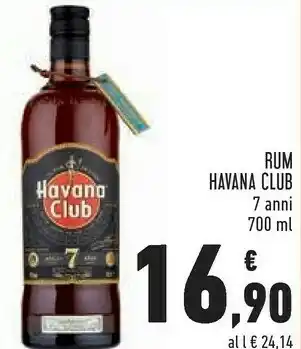 Conad Superstore Havana club Rum offerta