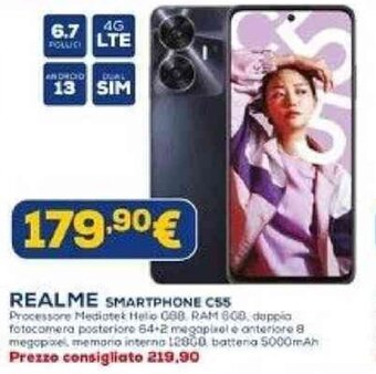 Euronics REALME SMARTPHONE C55 offerta