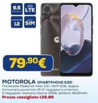 Euronics MOTOROLA SMARTPHONE E22i offerta
