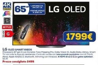 Euronics LG OLED SMART 65836 offerta