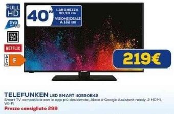 Euronics TELEFUNKEN LED SMART 40550842 offerta