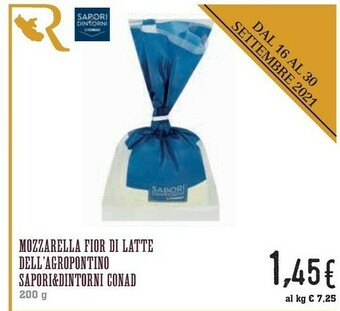 Conad City Mozzarella Fior Di Latte Dell'agropontino Sapori & Dintorni offerta