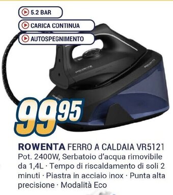 Sinergy ROWENTA FERRO A CALDAIA VR5121 offerta