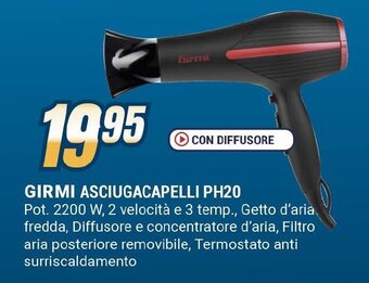 Sinergy GIRMI ASCIUGACAPELLI PH20 offerta