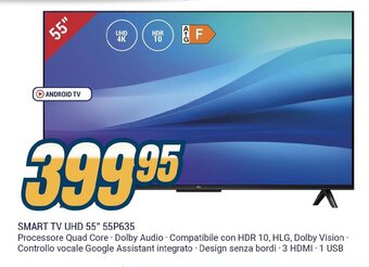 Sinergy TCL SMART TV UHD 55" 55P635 offerta