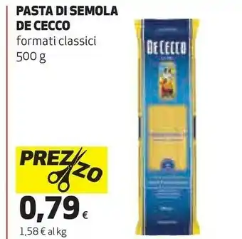 Coop De Cecco Pasta Di Semola Di Grano Duro offerta