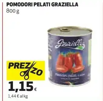 Coop Graziella Pomodori Pelati A Mano In Succo Di Pomodoro 400 G(ml) offerta