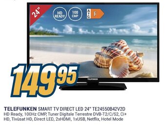 Sinergy TELEFUNKEN SMART TV DIRECT LED 24" TE24550B42V2D offerta
