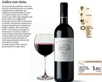 Castello Di Torre In Pietra Lazio Igt Syrah
