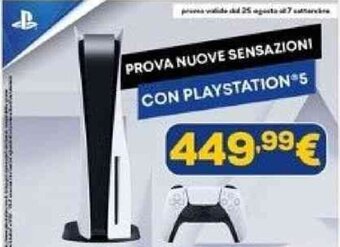 Euronics PROVA NUOVE SENSAZIONI CON PLAYSTATION 5 offerta