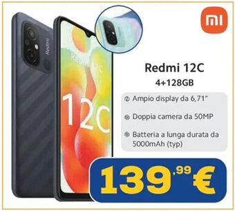 Euronics Redmi 12C 4+128GB offerta