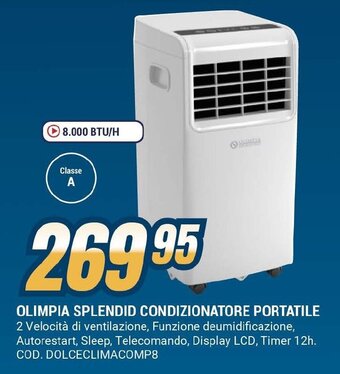 Sinergy OLIMPIA SPLENDID CONDIZIONATORE PORTATILE offerta
