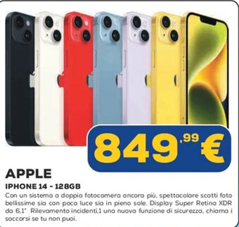 Euronics APPLE IPHONE 14 - 128GB offerta
