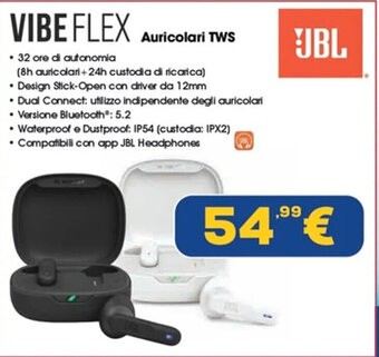 Euronics JBL VIBE FLEX Auricolari TWS offerta