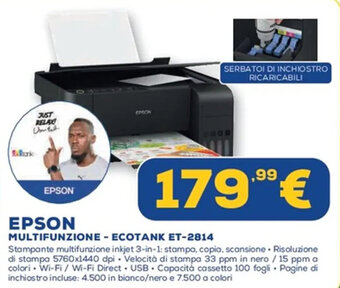 EPSON MULTIFUNZIONE - ECOTANK ET-2814
