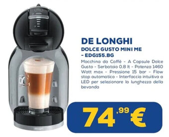 Euronics DE LONGHI DOLCE GUSTO MINI ME - EDG155.BG offerta