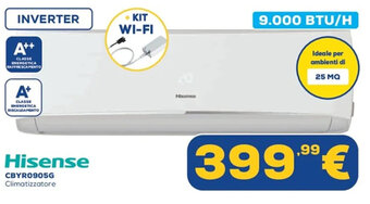 Euronics Hisense CBYR0905G Climatizzatore offerta