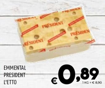 Il Centesimo EMMENTAL PRESIDENT offerta