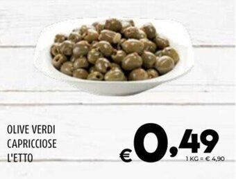 Il Centesimo OLIVE VERDI CAPRICCIOSE L'ETTO offerta