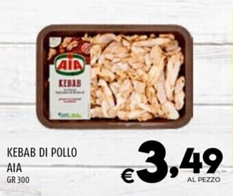 Il Centesimo KEBAB DI POLLO AIA GR 300 offerta
