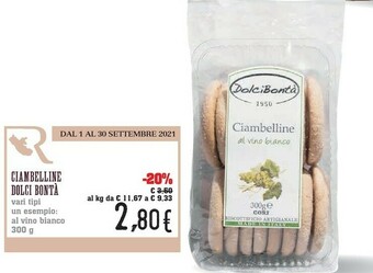Conad Dolci Bonta Ciambelline offerta