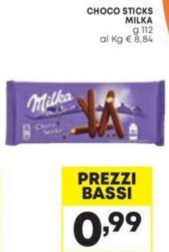 Pam CHOCO STICKS MILKA g 112 offerta