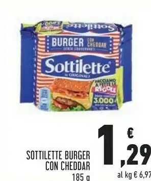 Conad Sottilette Burger offerta