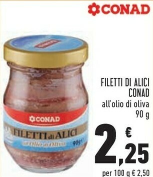 Conad Conad Filetti Di Alici offerta