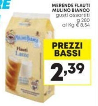 Pam MERENDE FLAUTI MULINO BIANCO gusti assortiti g 280 offerta