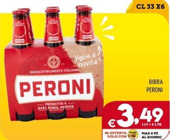 Il Centesimo BIRRA PERONI CL 33 X6 offerta