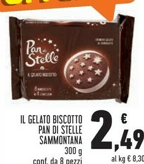 Conad Sammontana Il Gelato Biscotto Pan Di Stelle offerta