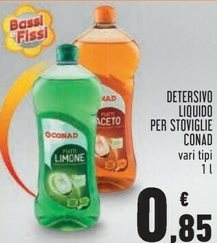 Conad Conad Detersivo Liquido Per Stoviglie offerta