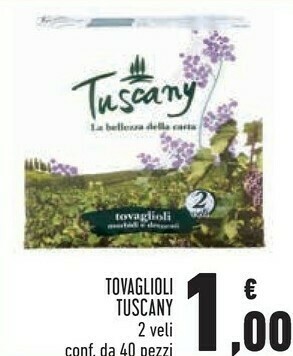 Conad Tuscany Tovaglioli offerta