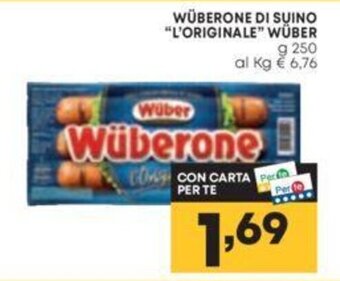 Pam WÜBERONE DI SUINO "L'ORIGINALE" WÜBER g 250 offerta