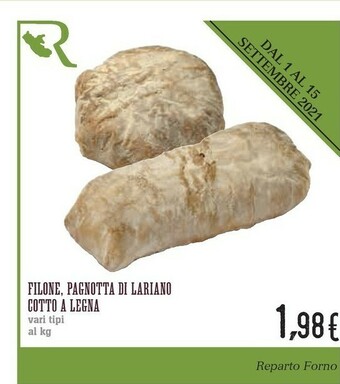 Conad Filone Pagnotta Di Lariano Cotto A Legna offerta