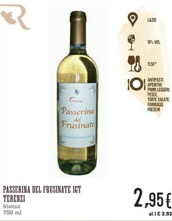 Conad Terenzi Passerina Del Frusinate Igt Bianco offerta