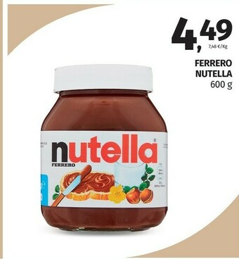 Pam Ferrero Nutella offerta