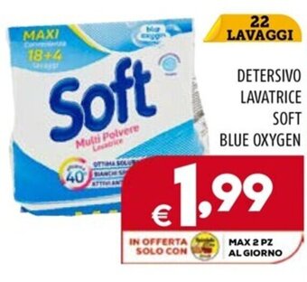 Il Centesimo DETERSIVO LAVATRICE SOFT BLUE OXYGEN 22 LAVAGGI offerta
