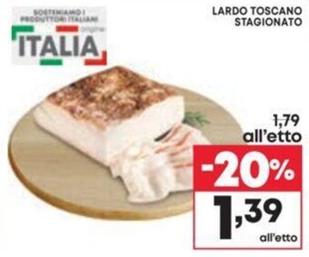 Pam LARDO TOSCANO STAGIONATO offerta