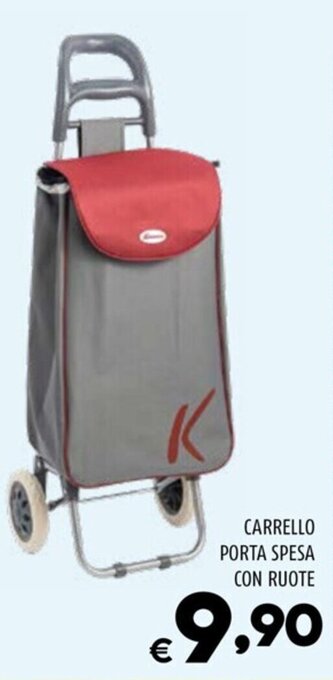 CARRELLO PORTA SPESA CON RUOTE