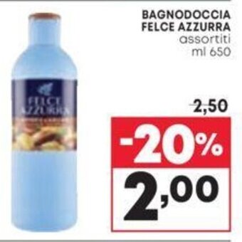 Pam BAGNODOCCIA FELCE AZZURRA assortiti ml 650 offerta