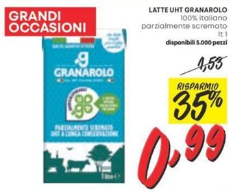 Pam LATTE UHT GRANAROLO lt 1 offerta