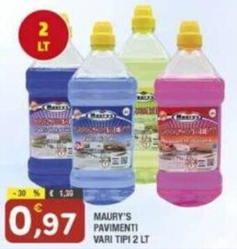Maury's MAURY'S PAVIMENTI VARI TIPI 2 LT offerta