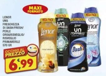 Maury's LENOR UNS FRESCHEZZA DI DASH/FRESH/ PERLE ORO&RISVEGLIO/ RISVEGLIO PRIMAVERILE 570 GR offerta