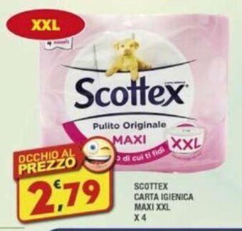 Maury's SCOTTEX CARTA IGIENICA MAXI XXL X4 offerta
