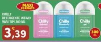 Maury's CHILLY DETERGENTE INTIMO VARI TIPI 300 ML offerta