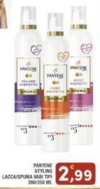 Maury's PANTENE STYLING LACCA/SPUMA VARI TIPI 200/250 ML offerta
