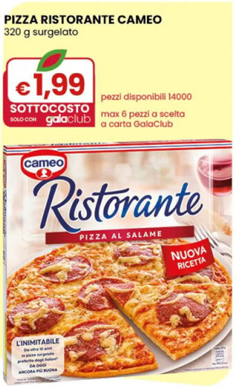 PIZZA RISTORANTE CAMEO 320 g surgelato